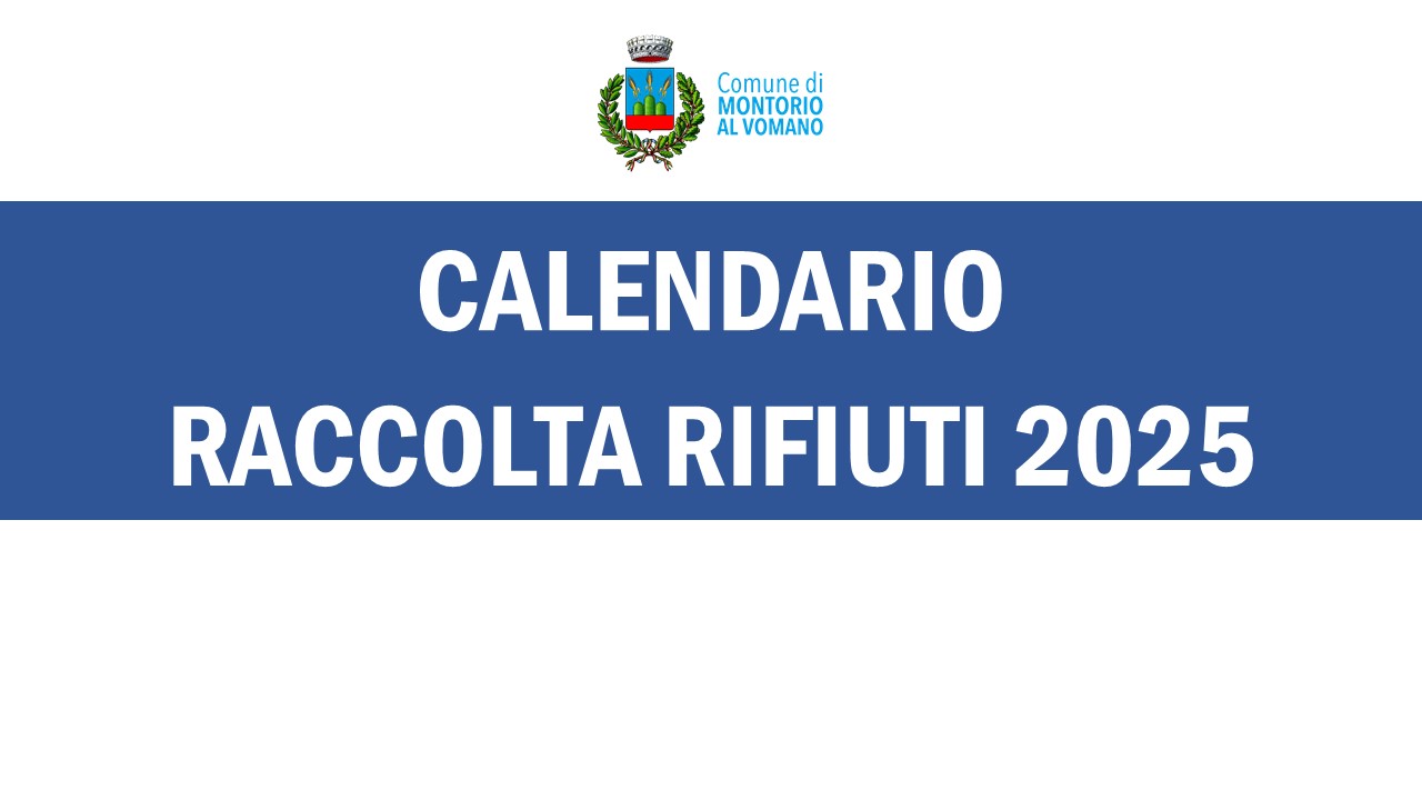 Calendario raccolta rifiuti 2025