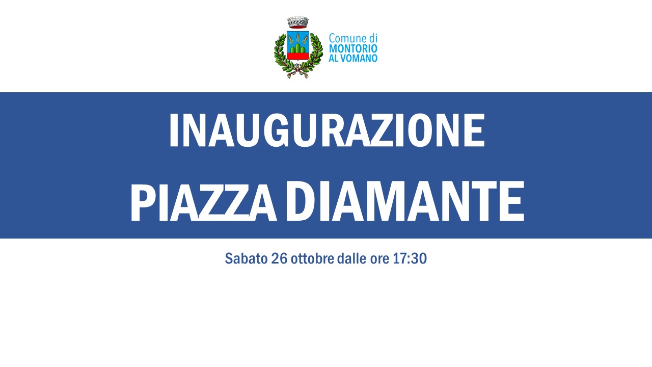 Inaugurazione Piazza Diamante