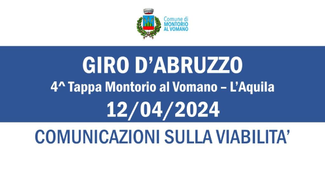 Giro d'Abruzzo 4 Tappa Montorio al Vomano – L’Aquila 12/04/2024